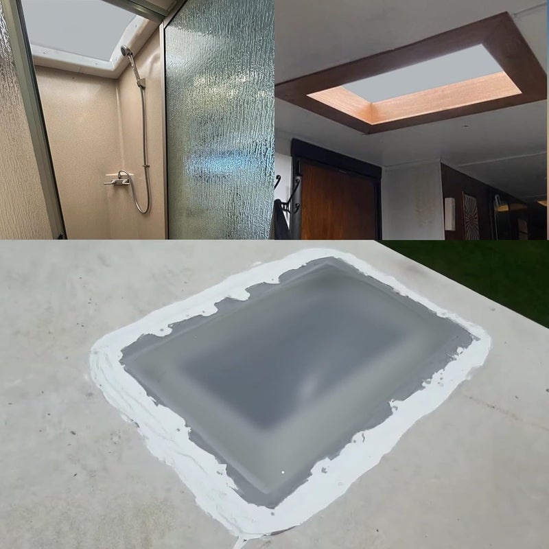 Beleeb RV Skylight Replacement 18" x 26" -Universal Outer Dome Fits All Standard 14"x22" Openings, RV Shower Skylight for Camper Trailer Fifth Wheel Motorhome Truck (SMOKE) - Image 4